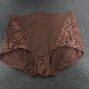 Flexees Brown Lace Control Panties